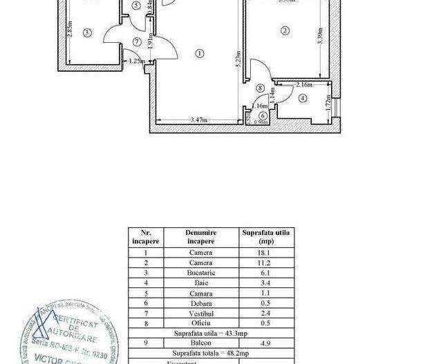 Apartament 2 camere, 1 Mai, bloc reabilitat, et 3, vedere S, Mihalache - Poză 7