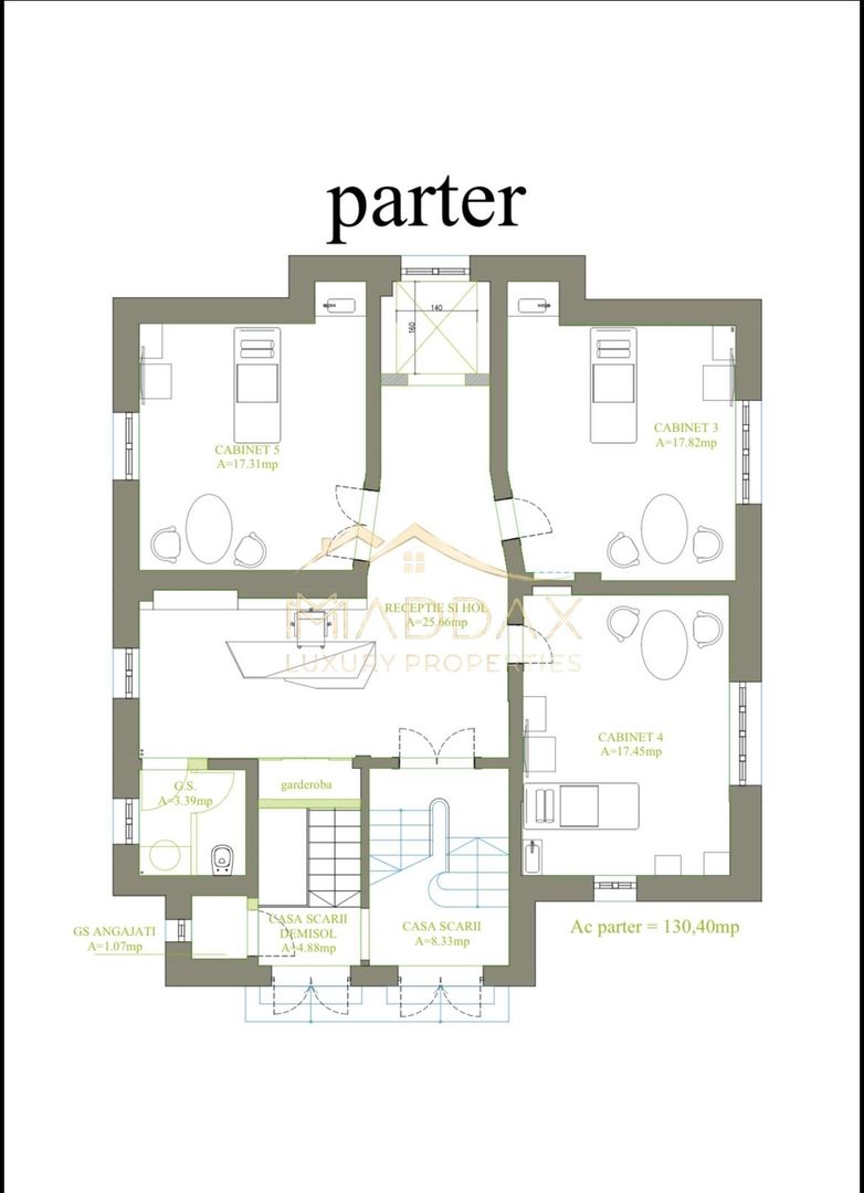 Vila cu 10 camere *540mp* // Zona Titulescu - Schiță 57