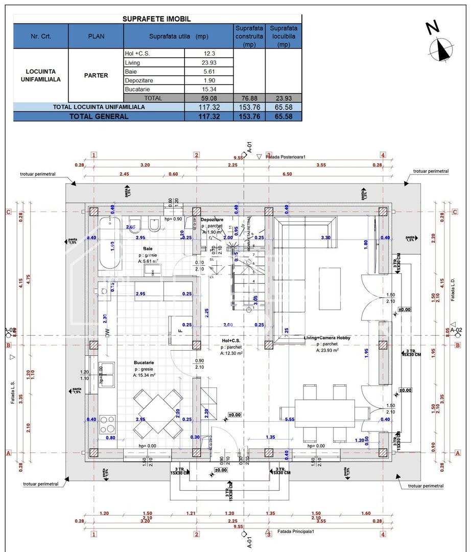 Casa Individuala cu 4 camere si curte in SIbiu, zona Turnisor - Schiță 13