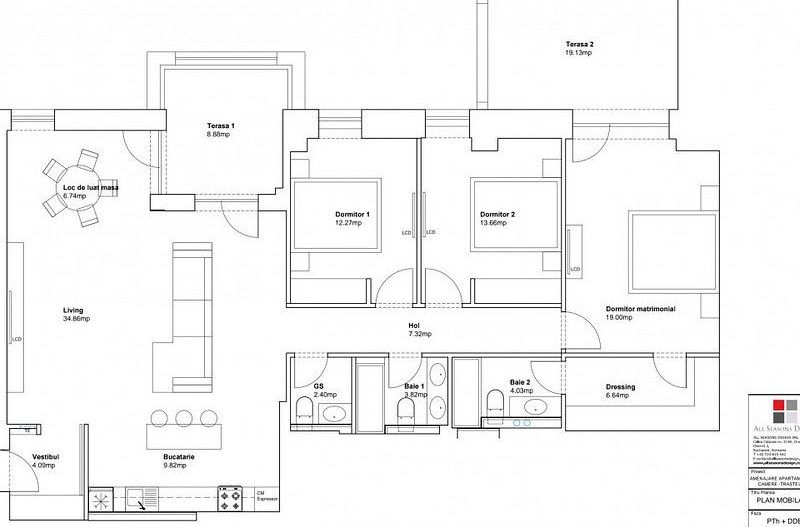 Apartament superb de 4 camere in Trastevere, modificat din 5 camere,150 mp - Poză 7