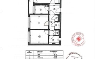 Pallady 2 camere decomandat bucatarie inchisa incalzire in pardoseala - Schiță 6