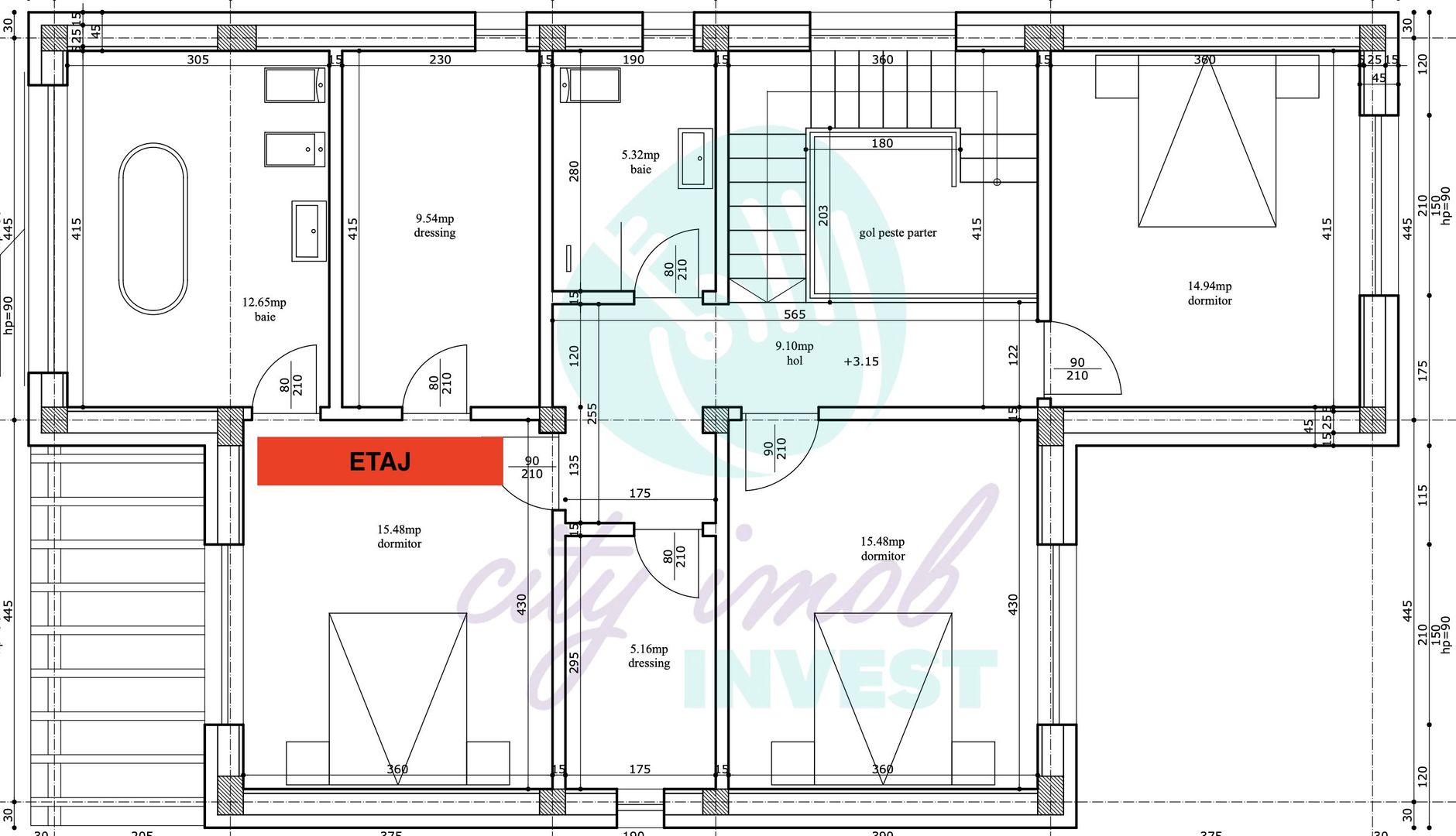 Casă la roșu P+1 | Teren 1750 mp | Dobreni-Giurgiu | Zonă liniștită - Poză 7