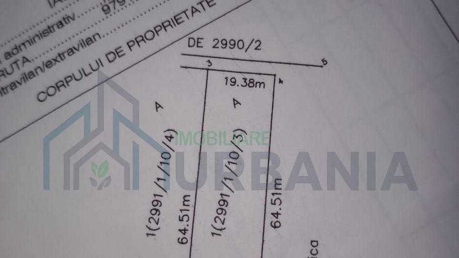 Teren intravilan de vânzare în Miroslava, Valea Adâncă, strada Cicoarei - Poză 1