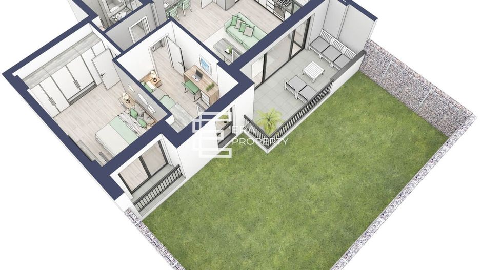 Apartament 3 camere | parter cu gradina | Zona Alba Iulia – Sibiu - Schiță 13