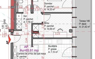 | Apartament cu 3 camere | CF | Bloc nou | 66.0 mp | Colonia Sopor | - Poză 2