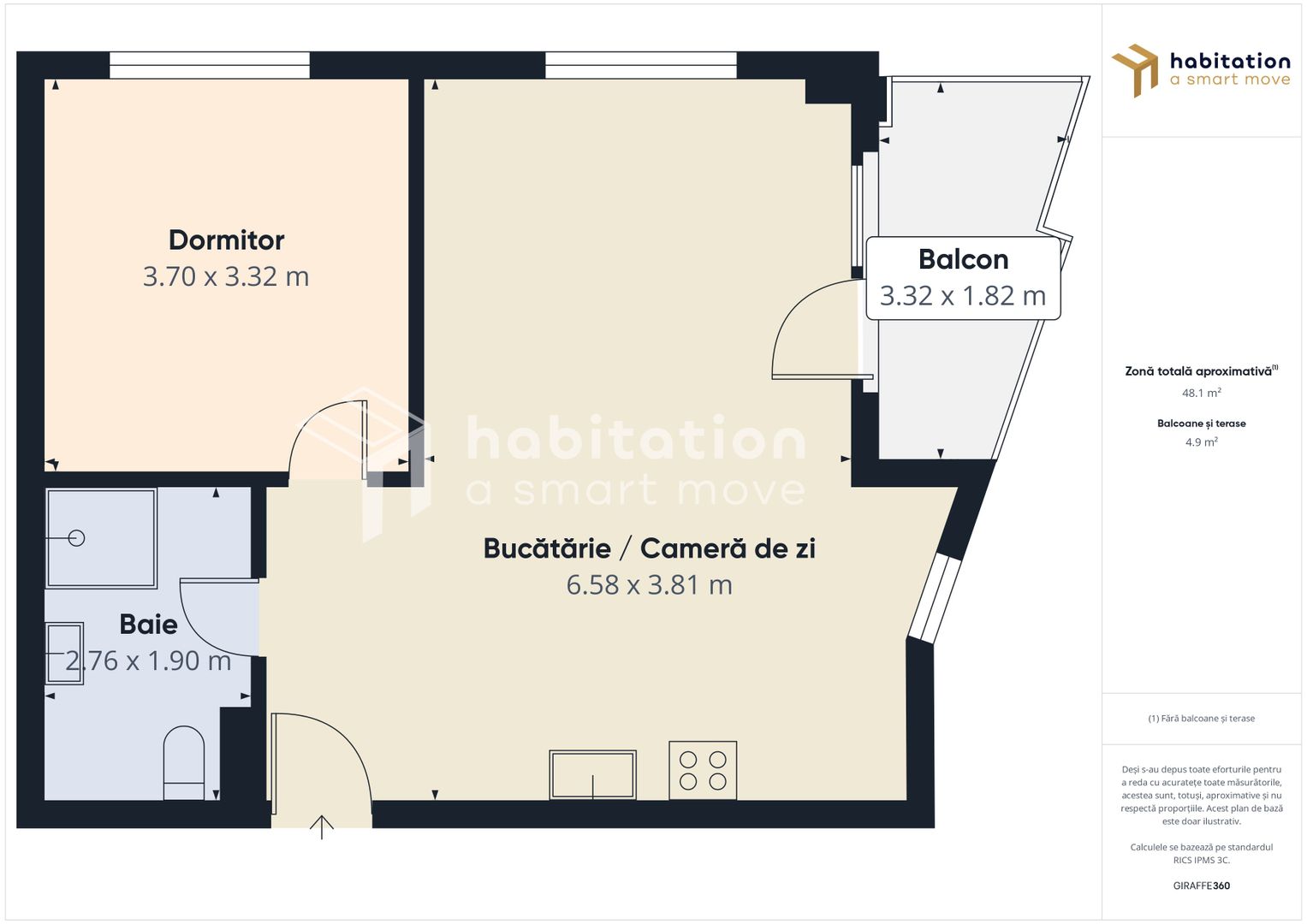 Tur virtual - Apartament 2 camere la prima închiriere - City of Mara - Poză 33