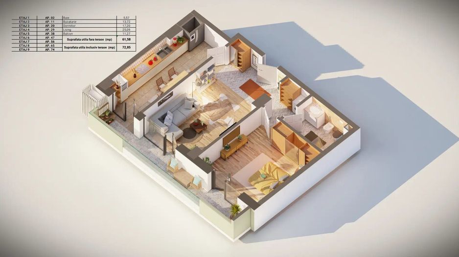 Apartament 2 camere - Shopping City - Poză 2