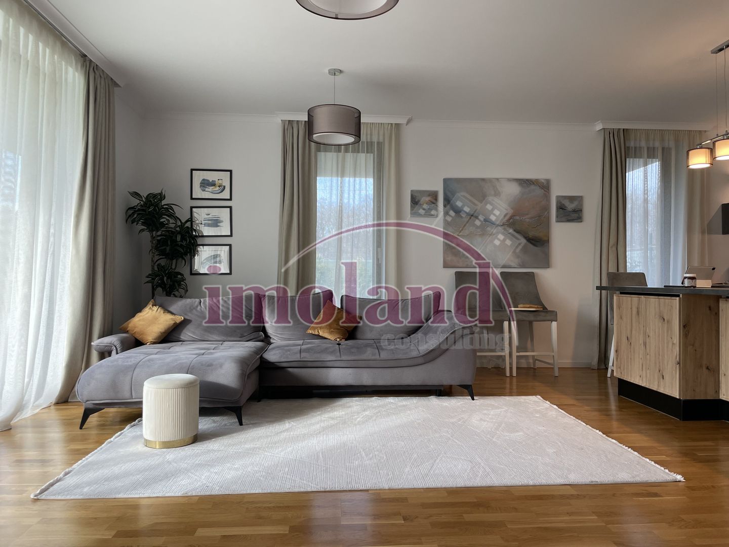 Vanzare apartament 4 cam 113 mp | 2 curti 180 mp | complet mobilat | Baneasa - Poză 3