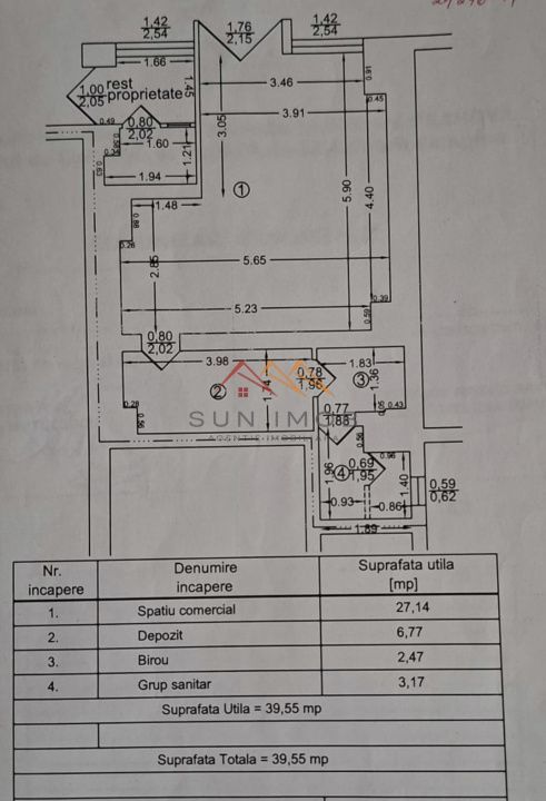 Spatiu de inchiriat, ultracentral, 40 de mp utili, vad format, Campina - Poză 1