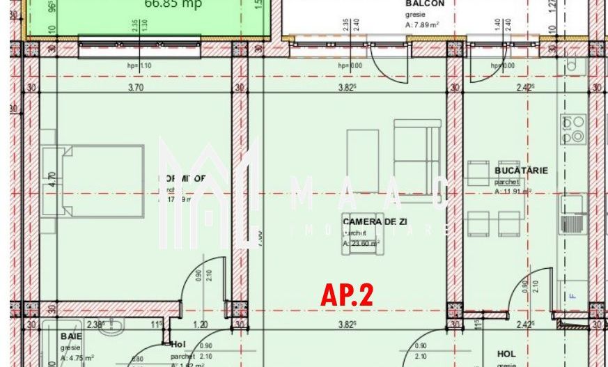 Apartament 2 camere | Semidecomandat | Zona Brana - Poză 1