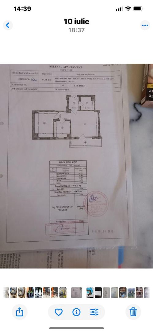De vanzare Apartament 2 camere, Brancoveanu sector 4 - Poză 9
