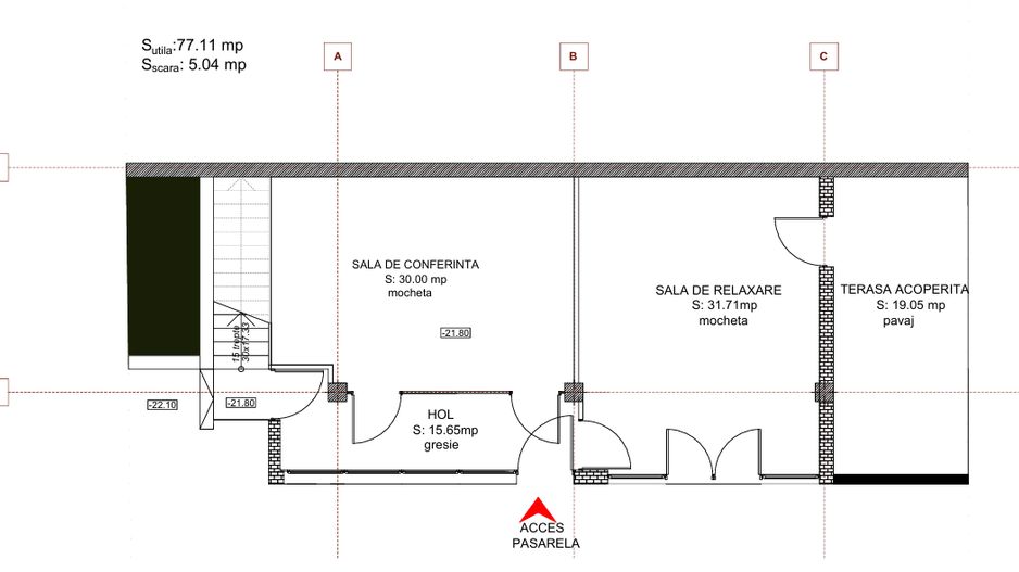Spațiu de birouri de 167mp de închiriat în zona Gruia - Poză 21