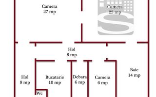 Apartament spatios 3 camere,zona medicina cu garaj si boxa - Poză 2