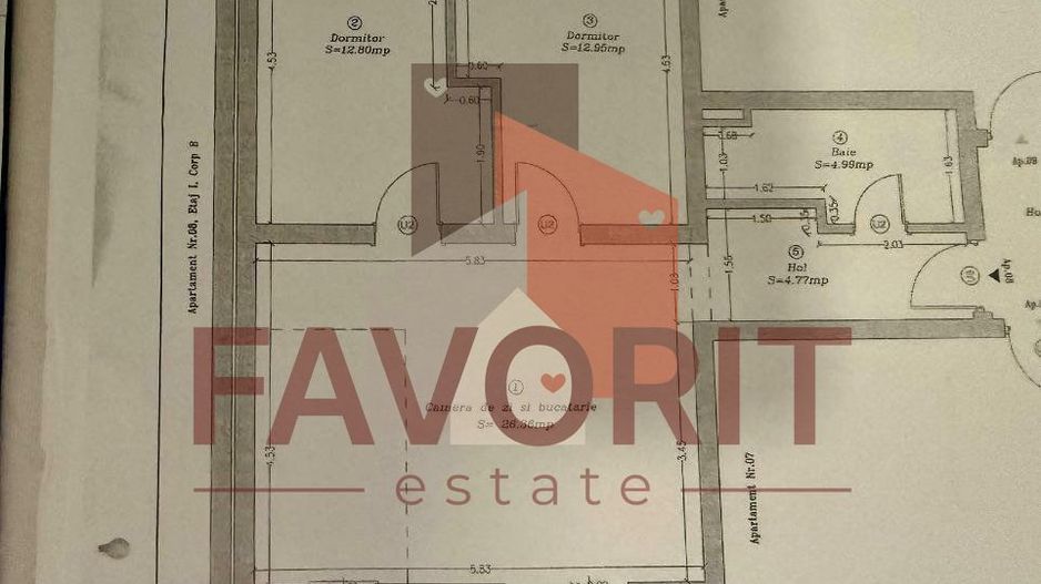 Etaj 1. Pozitie excelenta. Aproape de magazine si Expres 3. - Schiță 11