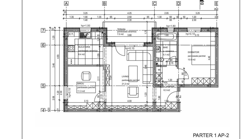 Apartament 3 camere Sanpetru-Blue Residence - Poză 12