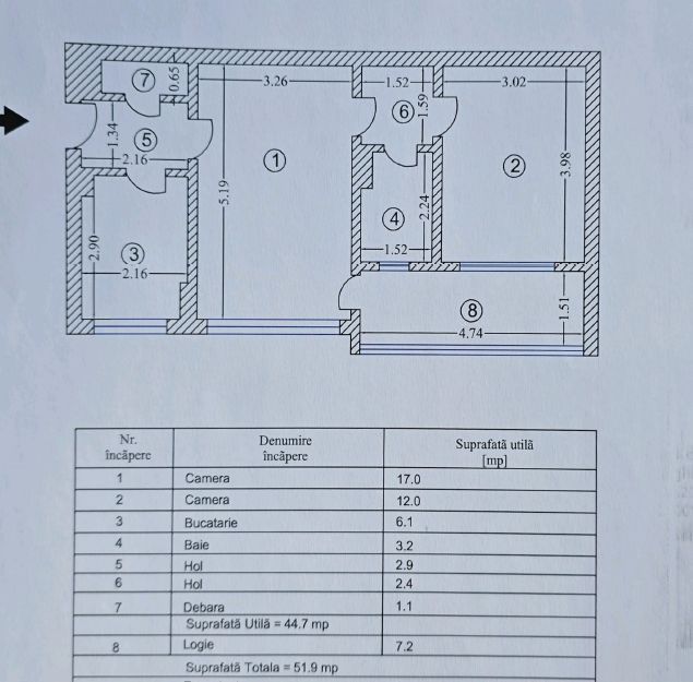 2 camere 52mp renovat complet Bucurestii Noi | Parc Bazilescu - Poză 10