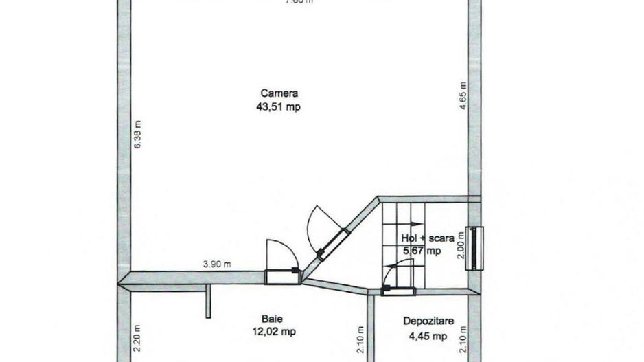 Cladire birouri COMPLET AMENAJATA,zona Bvdl Victoriei, Sibiu - Schiță 15