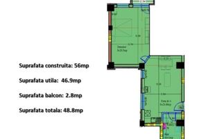 APARTAMENT 2 CAMERE | VATRA NOUA | BALCON 3MP - Poză 10