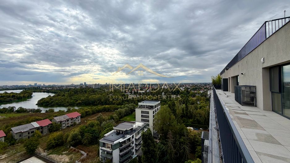 Penthouse cu 4 camere // terasă 70 mp / 200 mp / 3 parking / Straulesti - Poză 12