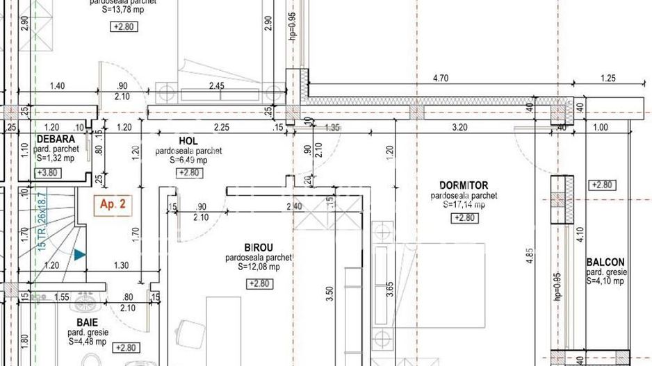 Casa cu 4 camere si 310 mp de curte, in Calea Cisnadiei, zona Profi - Schiță 9