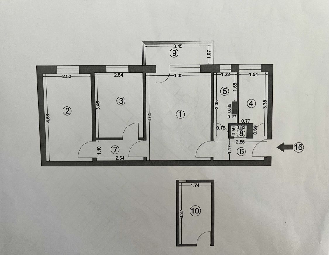 Apartament cu 3 camere de vanzare zona Tomis Nord - Poză 5