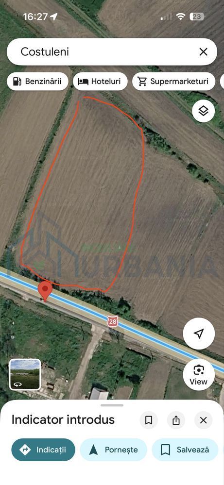 Teren intravilan 5400 mp, DN28, Costuleni, Iași – deschidere 55 ml, ideal investiție - Poză 1