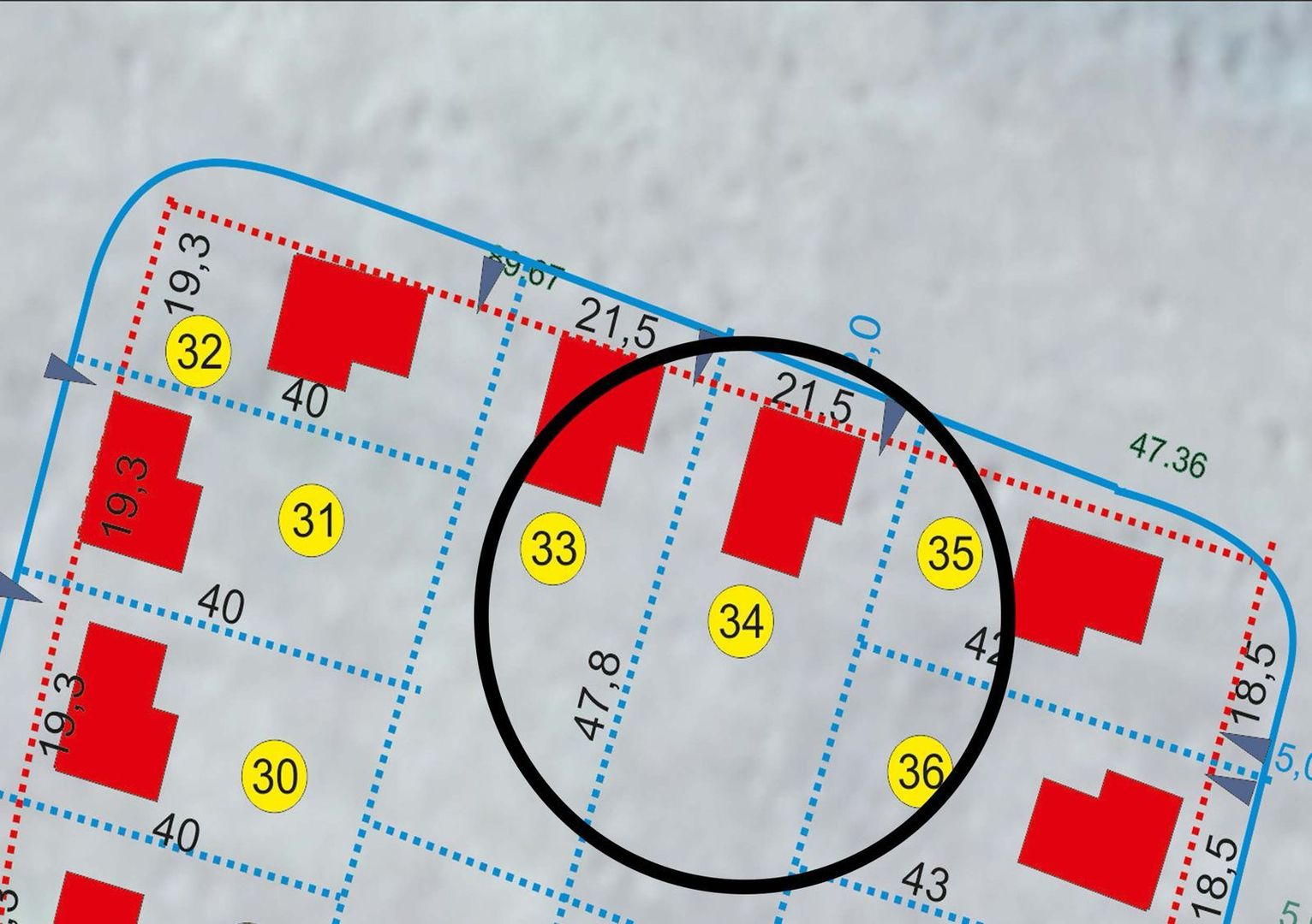 Teren intravilan pentru constructii in cartier Belvedere Parcela 34 - Poză 1