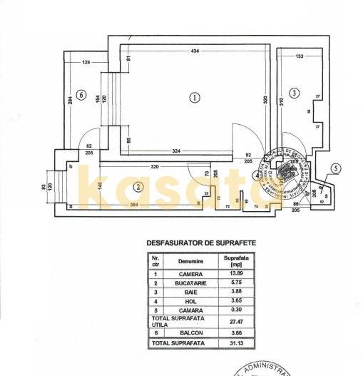 OPORTUNITATE | GARSONIERA TEI | RENOVATA | BLOC 1983 - Schiță 7