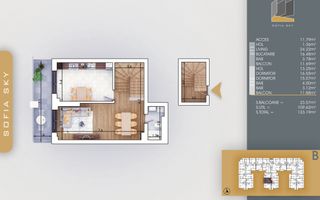 Duplex Premium 3 camere La 7 min Metrou Nicolae Teclu - Poză 2