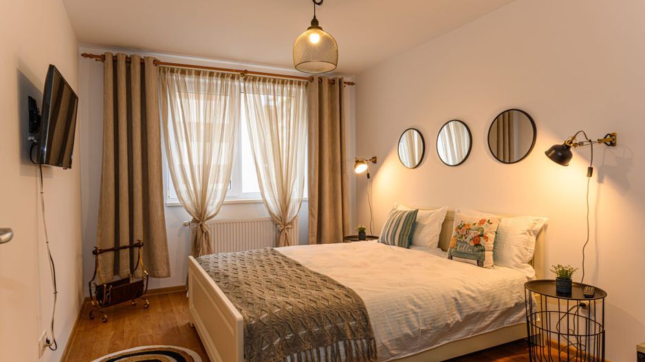 Cartier URBAN, lângă Mall Coresi, apartament 2 camere, mobilat, 550 euro - Poză 8