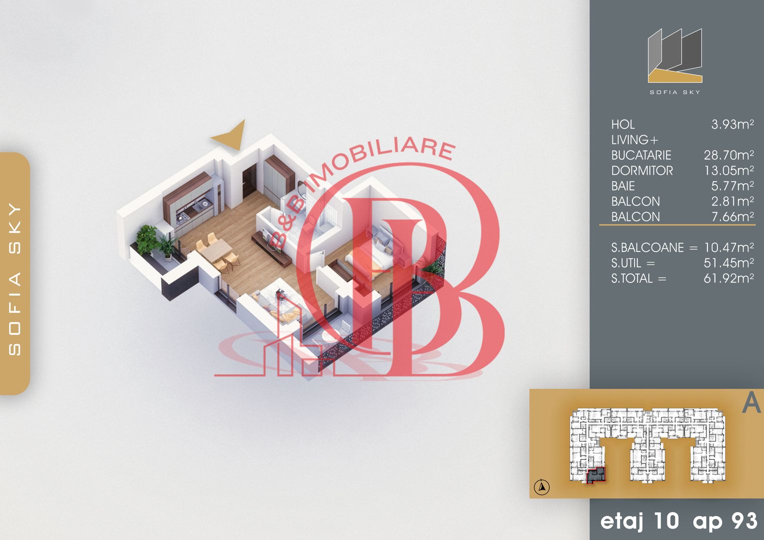 PROMO Apartament 2 camere 7 min Metrou Teclu Mutare Rapida - Schiță 3