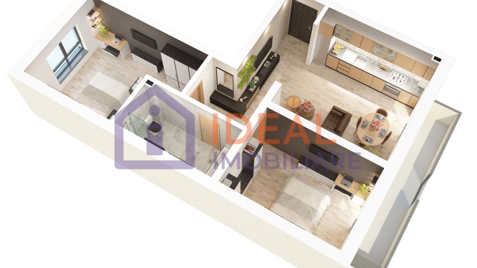 Apartament cu 3 camere și balcon de vânzare ,în zona Doamna Stanca - Poză 12