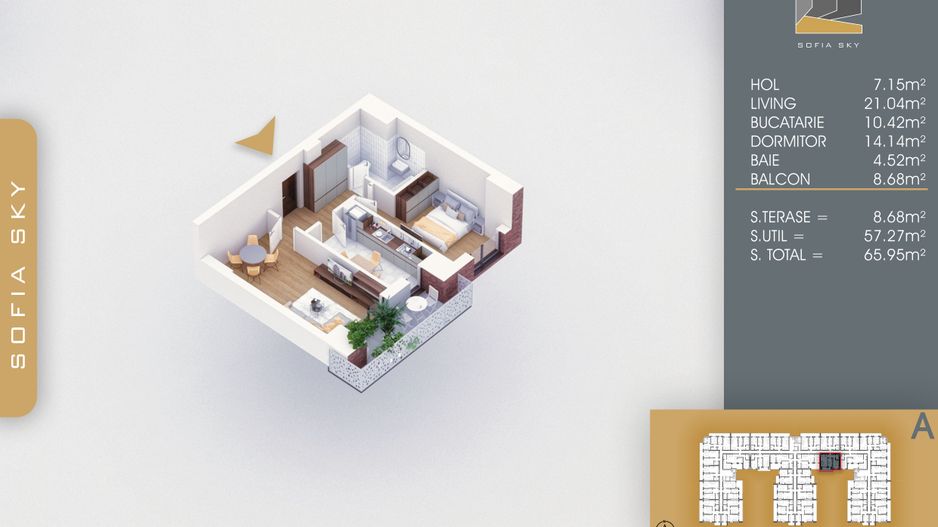 Apartament 2 camere decomandat  Titan Pallady  700 m Metrou Nicolae Teclu - Schiță 1