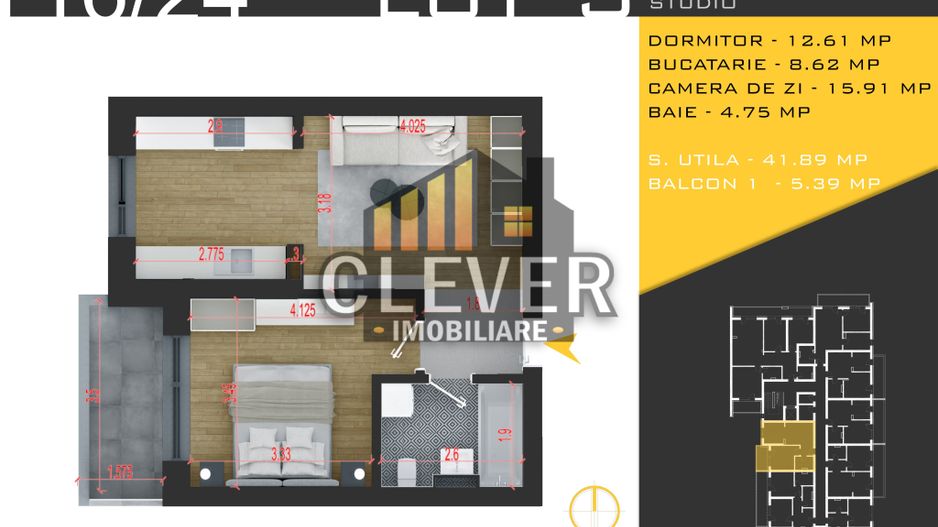 Promo Apartament 2 camere, Comision 0%, Theodor Pallady - Schiță 11