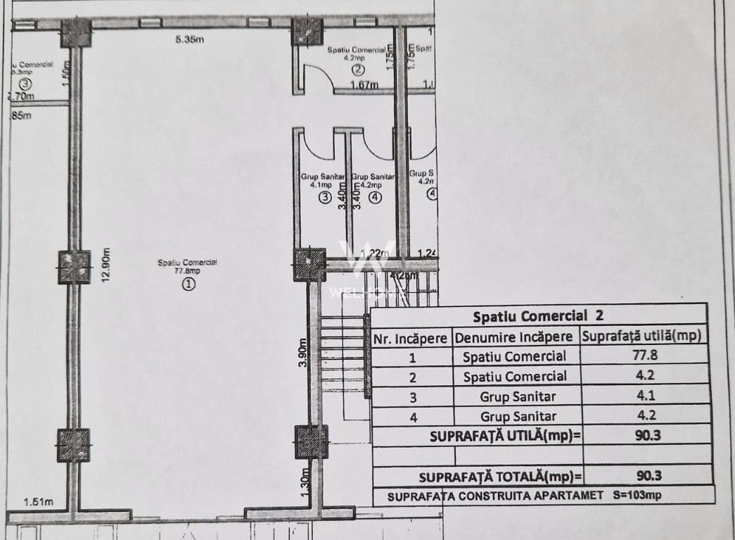 Spatiu Compercial cu vad zona Doamna Stanca-Sibiu - Schiță 6