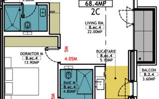 Stațiunea Mamaia - Vânzare apartament cu 2 camere, 2 bai si terasa. - Poză 24