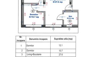 Apartament modern cu 3 camere, etaj 1, semimobilat – 55,8 mp utili - Poză 8
