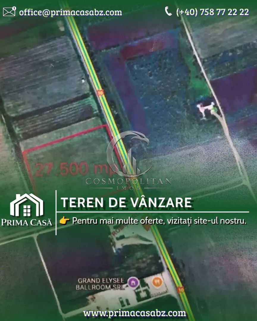Teren intravilan~zona Vernesti / Rompetrol ~ 27.500mp ~ deschidere 133m la  DN10 - Poză 1