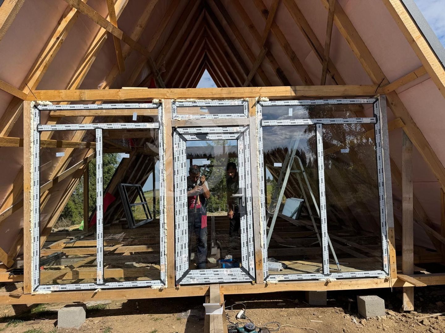 Cabana tip A frame si teren 1000 mp de vanzare / Marisel . Cluj - Poză 4