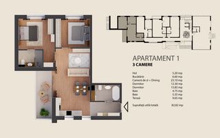 Arlo Residence-3camere central Oradea - Poză 2