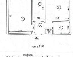 Apartament 2 camere decomandat, Piața Nicolina, Iași – 52,6 mp, etaj 1 - Poză 1
