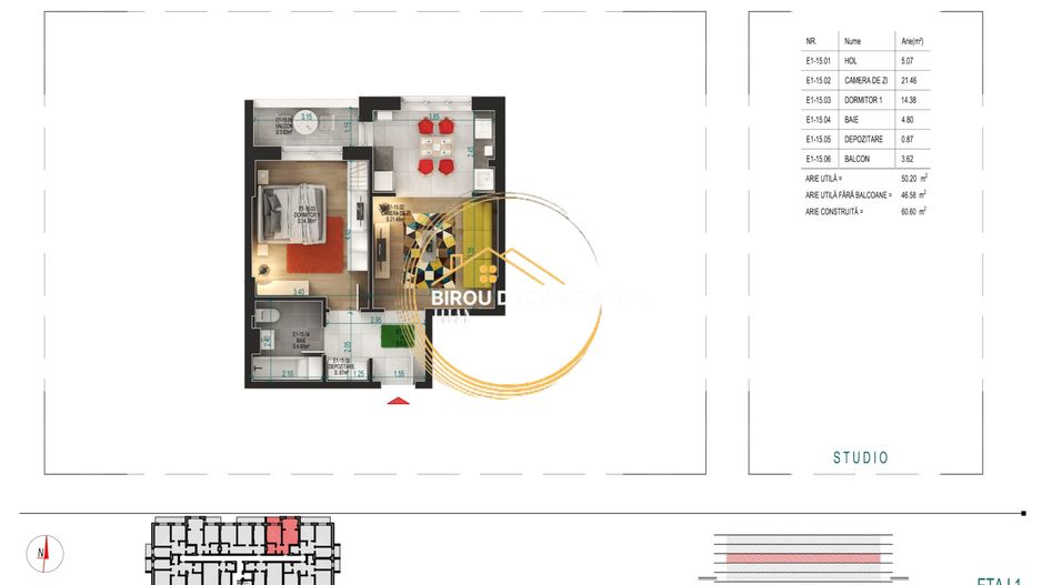 Decomandat PARCARE BONUS INVESTITIE Metrou Teclu Ikea Titan Pallady - Poză 4