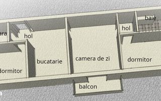 Apartament 3  camere  Buziasului - Schiță 13