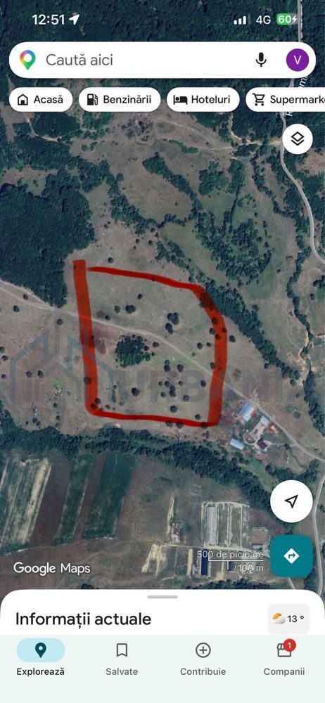 Teren extravilan de vânzare, Vladeni, Hamaradea, 10.000 mp - Poză 1