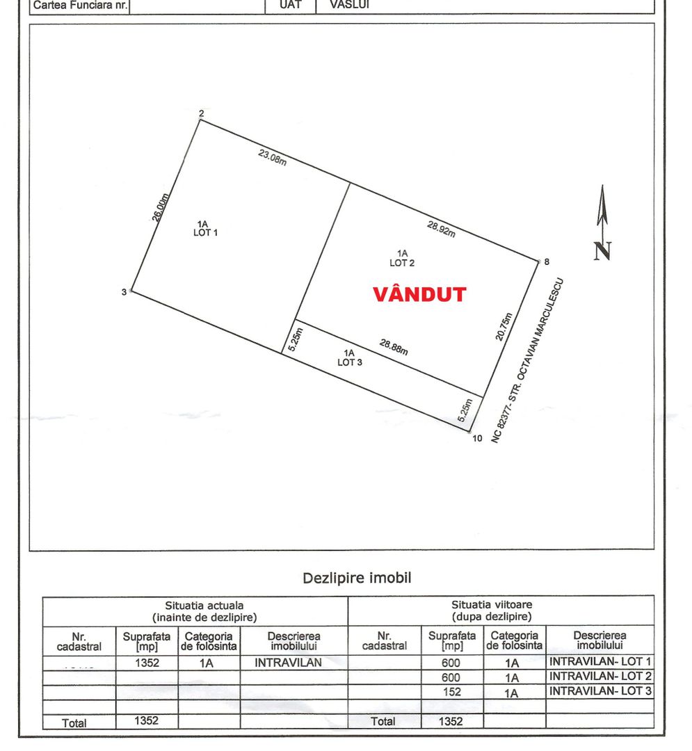 TEREN 600 mp, drum asfaltat, cu toate utilitățile, VASLUI-zona Moara Grecilor - Poză 5