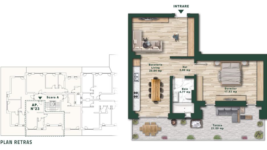 Penthouse Collection | Etaj retras | Cu Piscina Privata | GATA de mutat - Poză 2