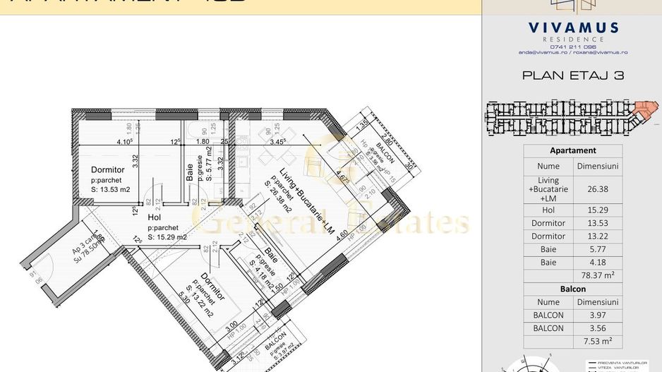 APARTAMENT 3 CAMERE, Tractoru, Brasov - Poză 2