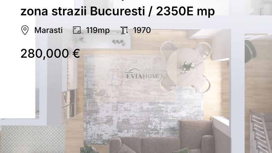 4 camere/ 2 bai / parcare in curte / zona strazii Bucuresti / 2350E mp - Poză 1