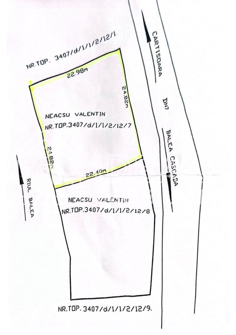 Teren intravilan 1.113 mp – deschidere la DN7C și Râul Bâlea – Cârțișoara - Poză 5