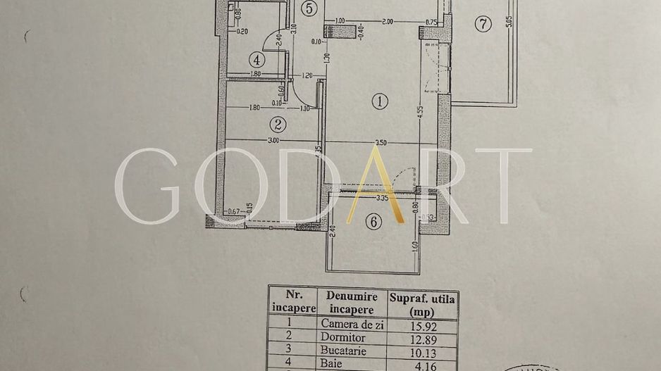 Apartament 2 camere | Rose Garden | Boxa - Schiță 15